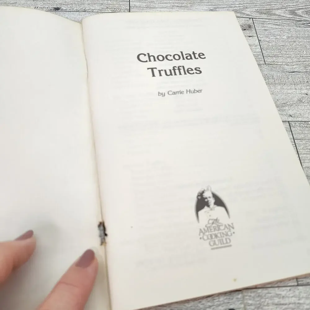 Chocolate Truffles 1985 Cookbook Booklet by‎ Carrie Huber